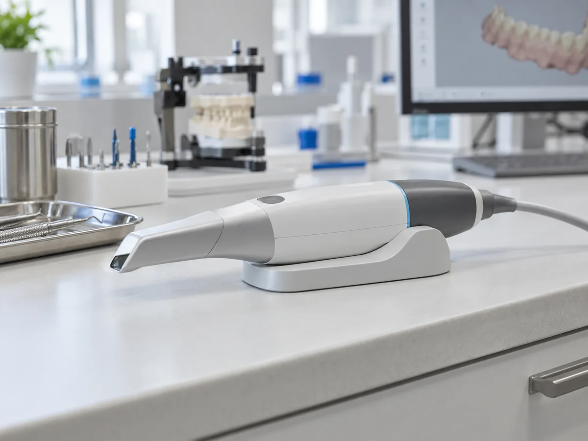 Scanner intra-oral professionnel dans un laboratoire dentaire